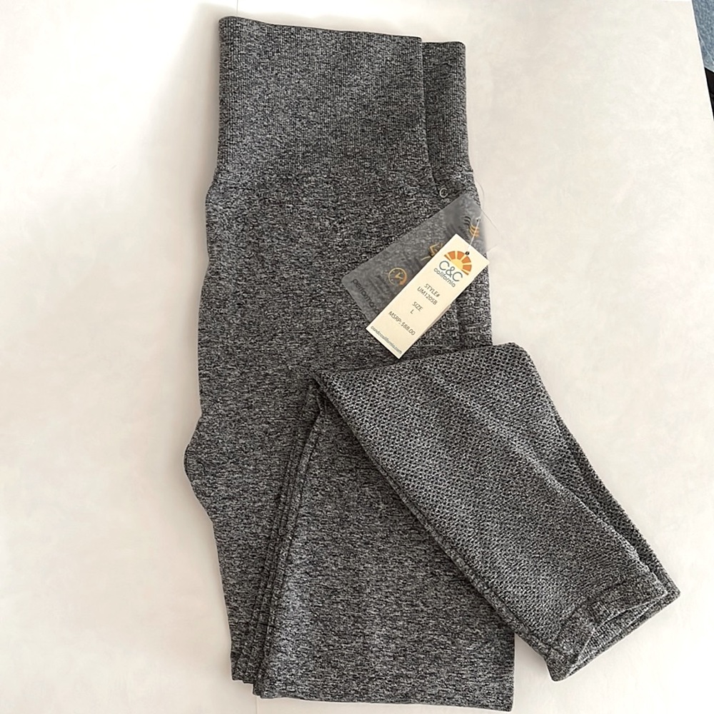 C&C California heather grey leggings Size L